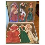 2 Boxes of Hallmark Barbie embossed cards, total 6