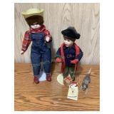 2 Porcelain dolls, 1993 Ashton Drake wrapped up