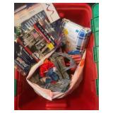 Tote w/ fourth of July decor, most new w/ tags