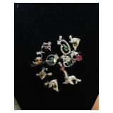 10 925 Silver charm/pendants 1"l (marked on l