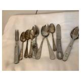 Military utensils, US, etc. & camping utensils