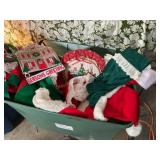 Misc. lot- Christmas decor, stockings, tree