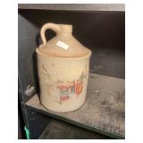 Stoneware jug, 11"H, shows wear