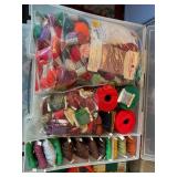 Candle wicking thread in plastic case 3 1/2ï¿½ x