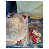 Misc  material, lace, trim, craft birds, etc. 3