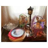Misc home decor- Easter baskets, bunnies, table