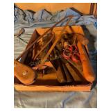 Misc.- knives, chisel, thumb bob, scissors, etc.