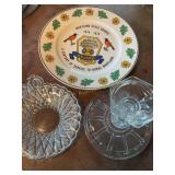 Pedestal candle holder 5.5ï¿½ h, glass, pretzel