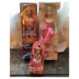 Barbie doll, Ken, & sister Kelly dolls, NIB