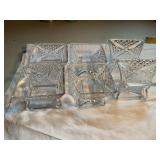 6 Glass berry bowls, Ashman pattern by Adamï¿½s