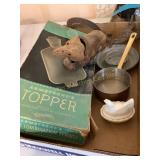 Misc. lot- Topper water bottle, ceramic small