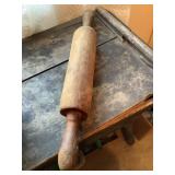 Large Vtg rolling pin, 22"