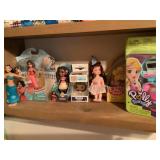 Misc. dolls- Polly Pockets, Moana, Elena, etc.