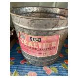 Sealtite Galvanized bucket NWT  9" X 10ï¿½ SIZE