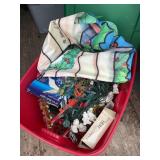 Misc. Christmas- linens, lights, star tree