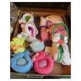 Handmade Easter bunnies, purses, etc