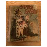 Vtg 1892 Storyland book, shows wear & age