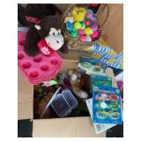 Misc Easter items, sundae topping trays, NWT,