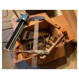 Misc. tools- caulking gun, hammers, level, small