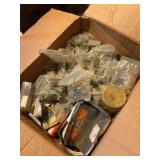 Misc. lot- nails, screws, etc., some NIP