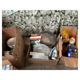 Misc. lot - decor, appliances, pans, racks, etc.