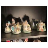 Contents of shelf- Easter/spring decor, figurine