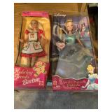 2 Barbie dolls, Disney princess Cinderella and