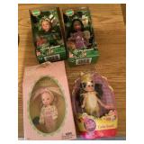 4 Kelly Mattel dolls, NIB
