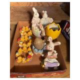 Easter decor- bunnies, chicks