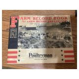Vtg Farm Record 1943, The Poultryman