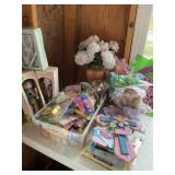 Misc Easter decor, rabbit nutcrackers 11"