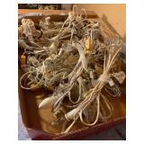 10+  Village house light cords, 5 bulbs