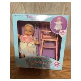 Vtg Bouncin Babies - fussy baby w/high chair, NIB