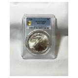 1990 Silver Eagle Dollar Coin MS66