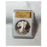 1993 (P) Silver eagle dollar proof cameo PR70