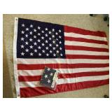2 US flags, American (nylon) Sentinel flag, 3x5s
