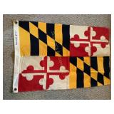 Vtg Bulldog brand MD flag, 2x3 ft., Dettra Flag