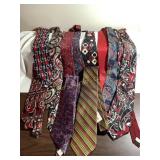 10+ Mens misc ties- Haggar, Van Heuser, Halston,