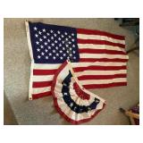 Annin US destiny flag (32x56?) & flag bunting