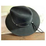 Beaver Brand fur/felt cowboy hat, black, size 7