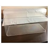 Clear plastic display box, 15x7x7"
