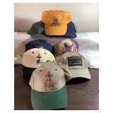 9 Mens hats, strap back, some new