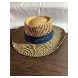 Green Club straw hat, fits all