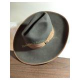 Beaver Brand Mens brown western hat, fur felt,