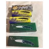 5 Pen knives- Frost Cutlery, Bobcat, Chief Cut A