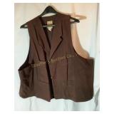 WAH Maker Frontier clothing  Mens vest, brown,