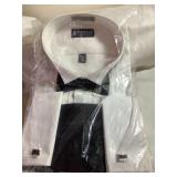 Stanford classic fit me s white tuxedo shirt