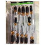 Pittsburgh 12 pc cushion grip screwdrivers, NIP