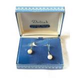 Vtg. Deltah 12kt. Gold filled cultured pearl