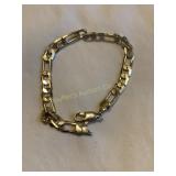 925 Silver bracelet, (marked on clasp) 8"L, .27